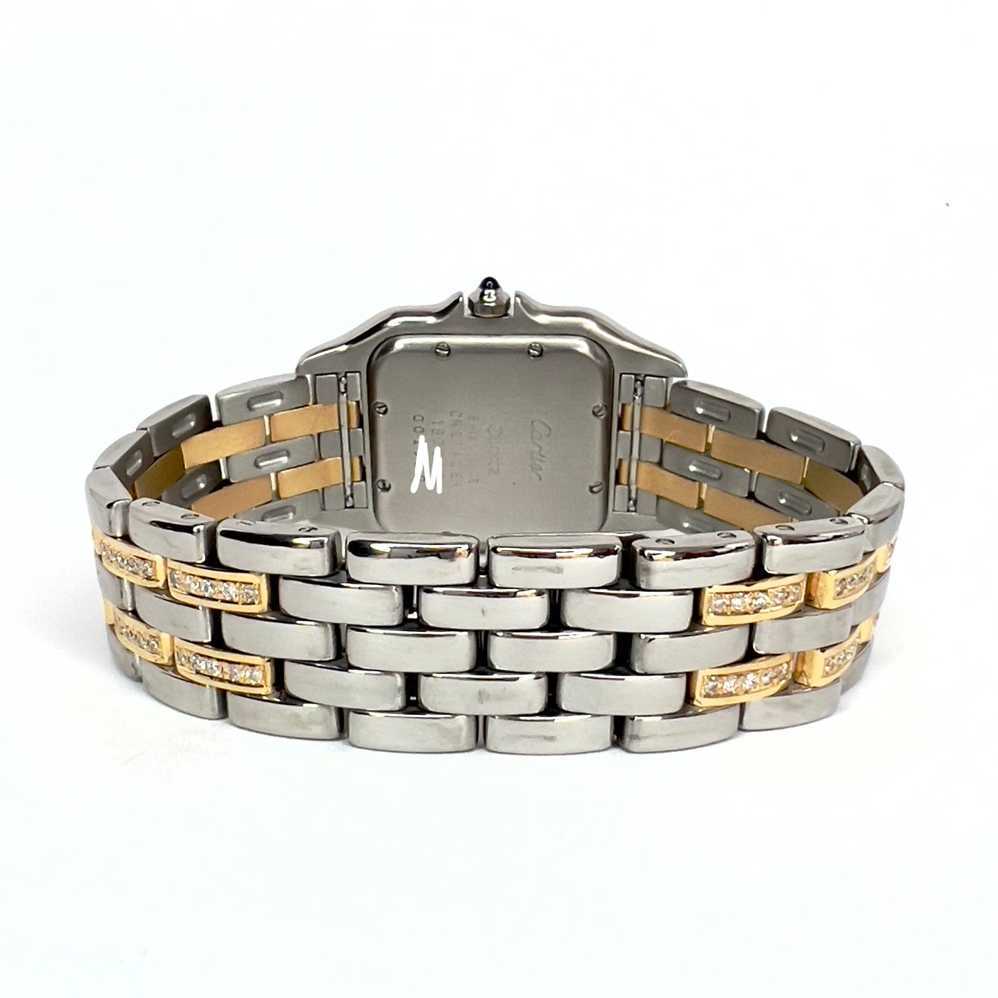 CARTIER PANTHERE Quartz 27mm 2 Row Gold 2.23TCW DIAMOND Watch