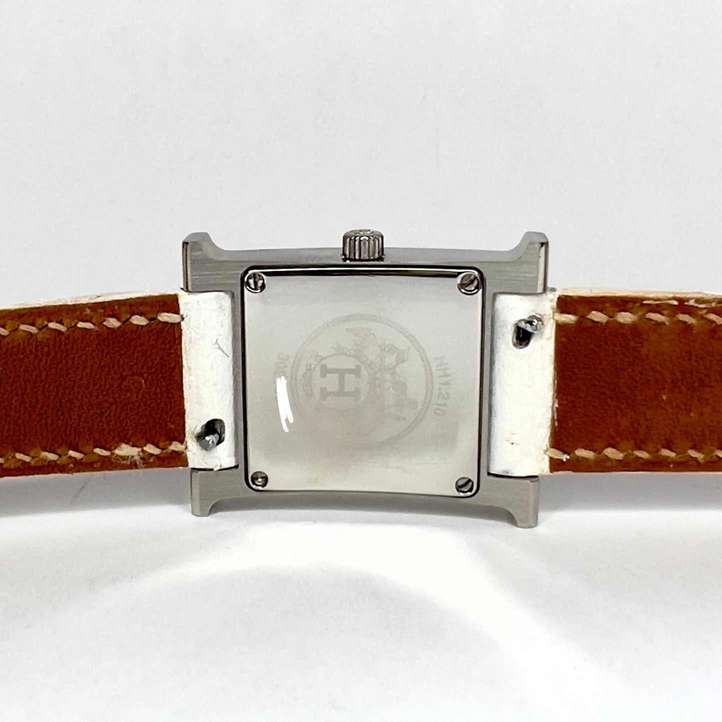 HERMÈS HEURE H Quartz 25mm Steel 0.91TCW DIAMOND Watch