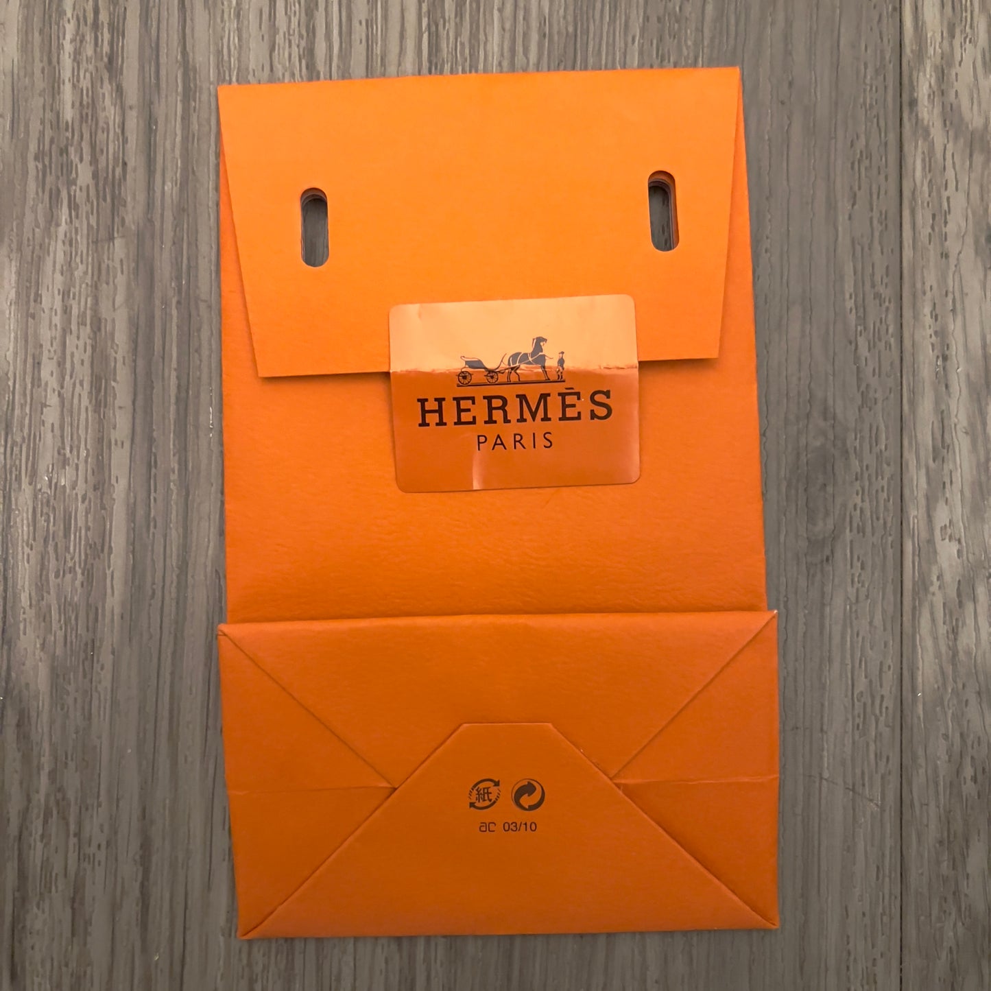 HERMES Shopping Bag 6.30x3.90x2.30 inches