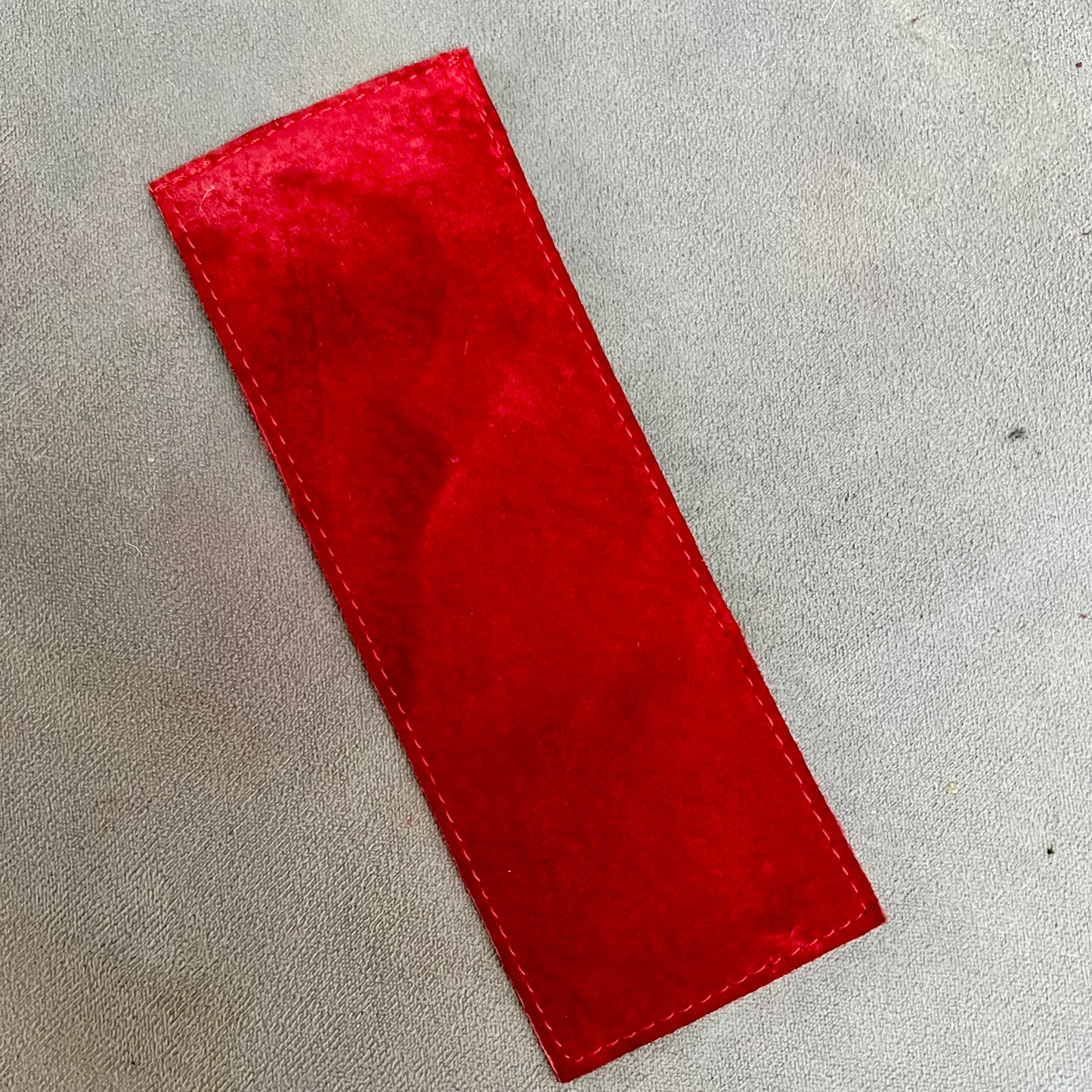 CARTIER Genuine Red Leather Service Pouch 6.25x2.25 inches