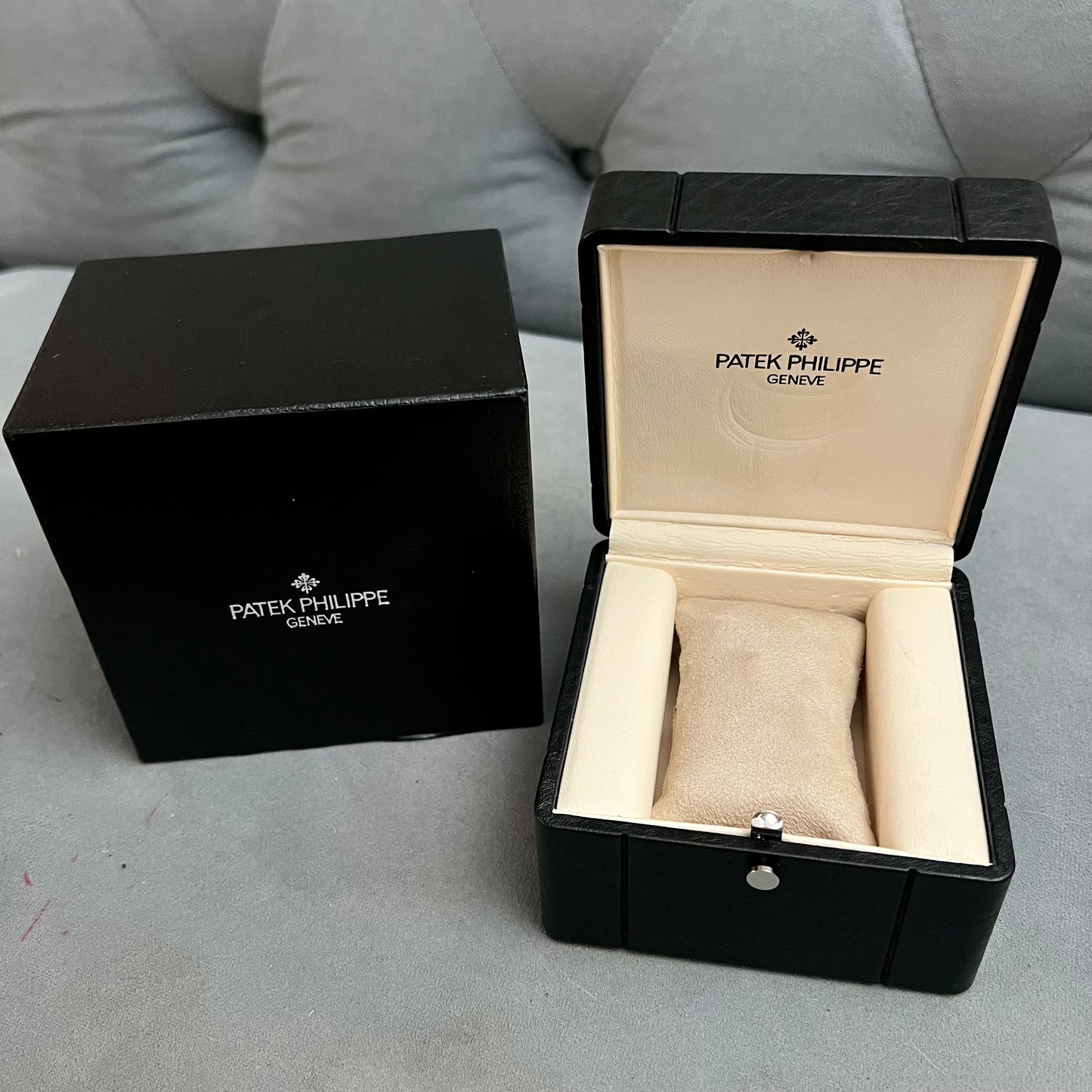 PATEK PHILIPPE Black Box + Outer Box 4.60x4.60x3.5 inches