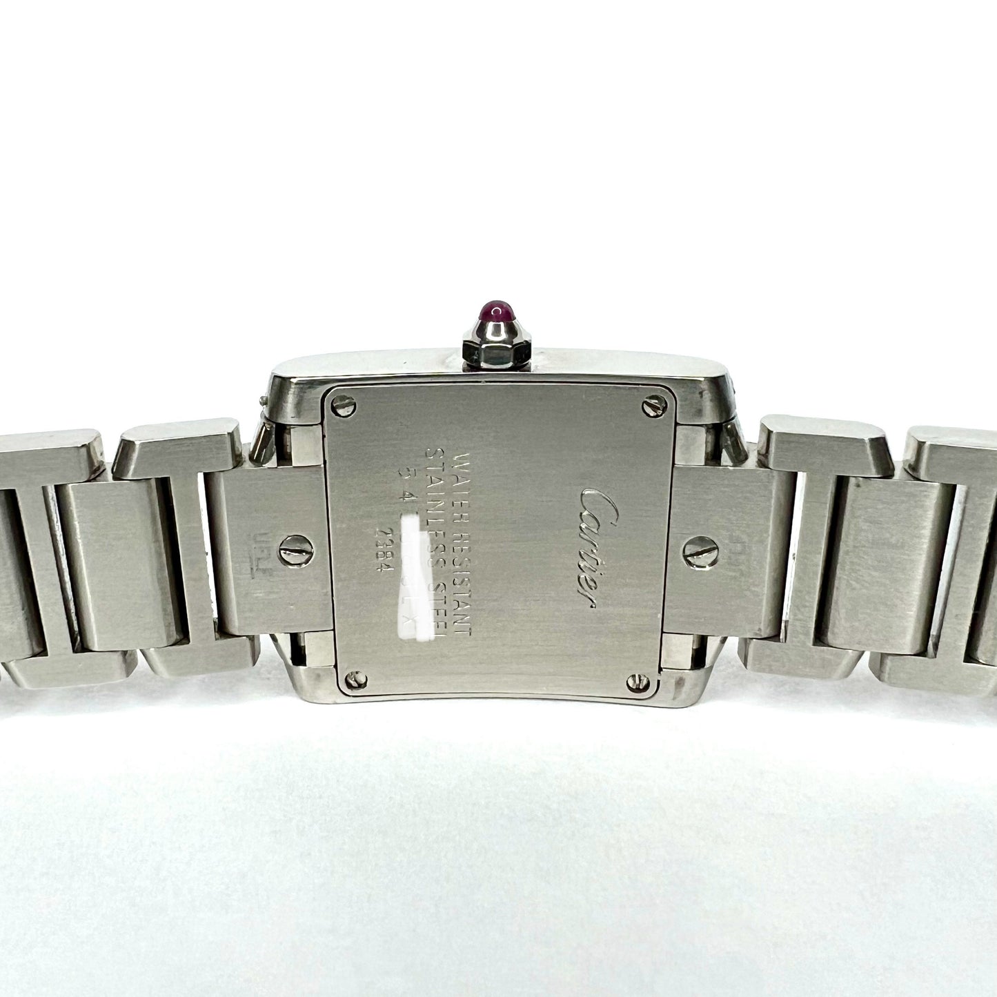 CARTIER TANK FRANCAISE Quartz 20mm Steel 0.80TCW DIAMOND Watch