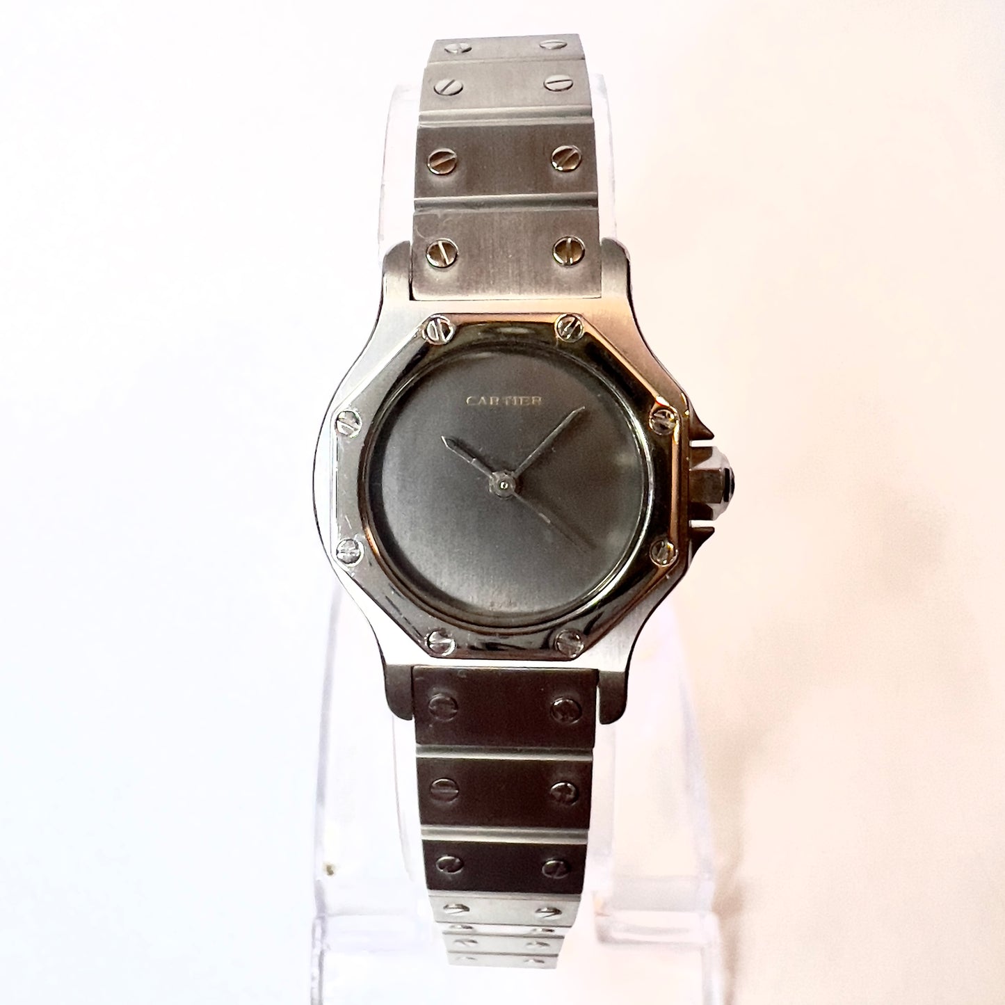 CARTIER SANTOS OCTAGON Automatic 25mm Steel Watch