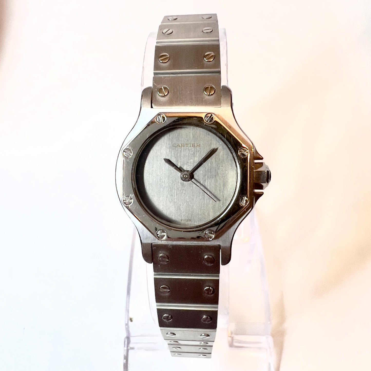CARTIER SANTOS OCTAGON Automatic 25mm Steel Watch