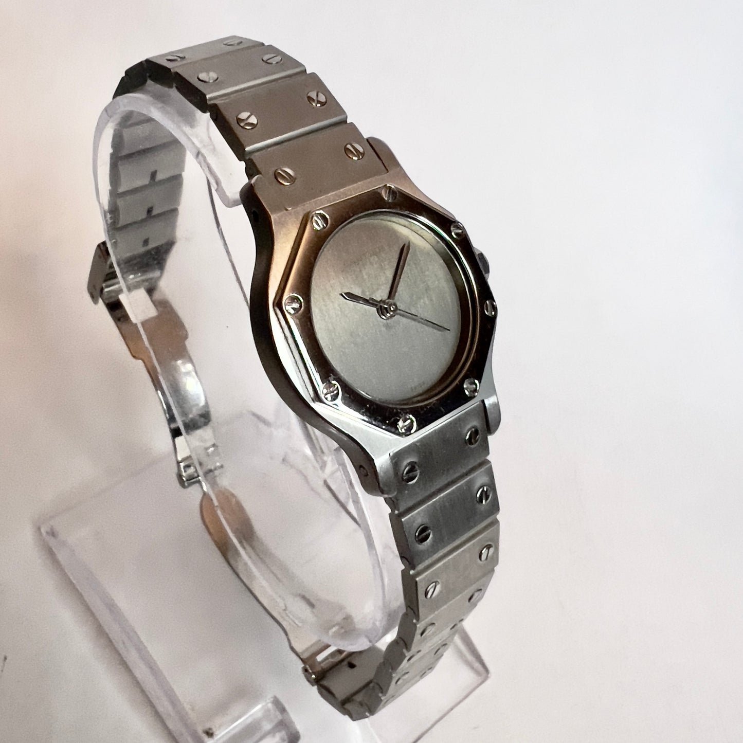 CARTIER SANTOS OCTAGON Automatic 25mm Steel Watch