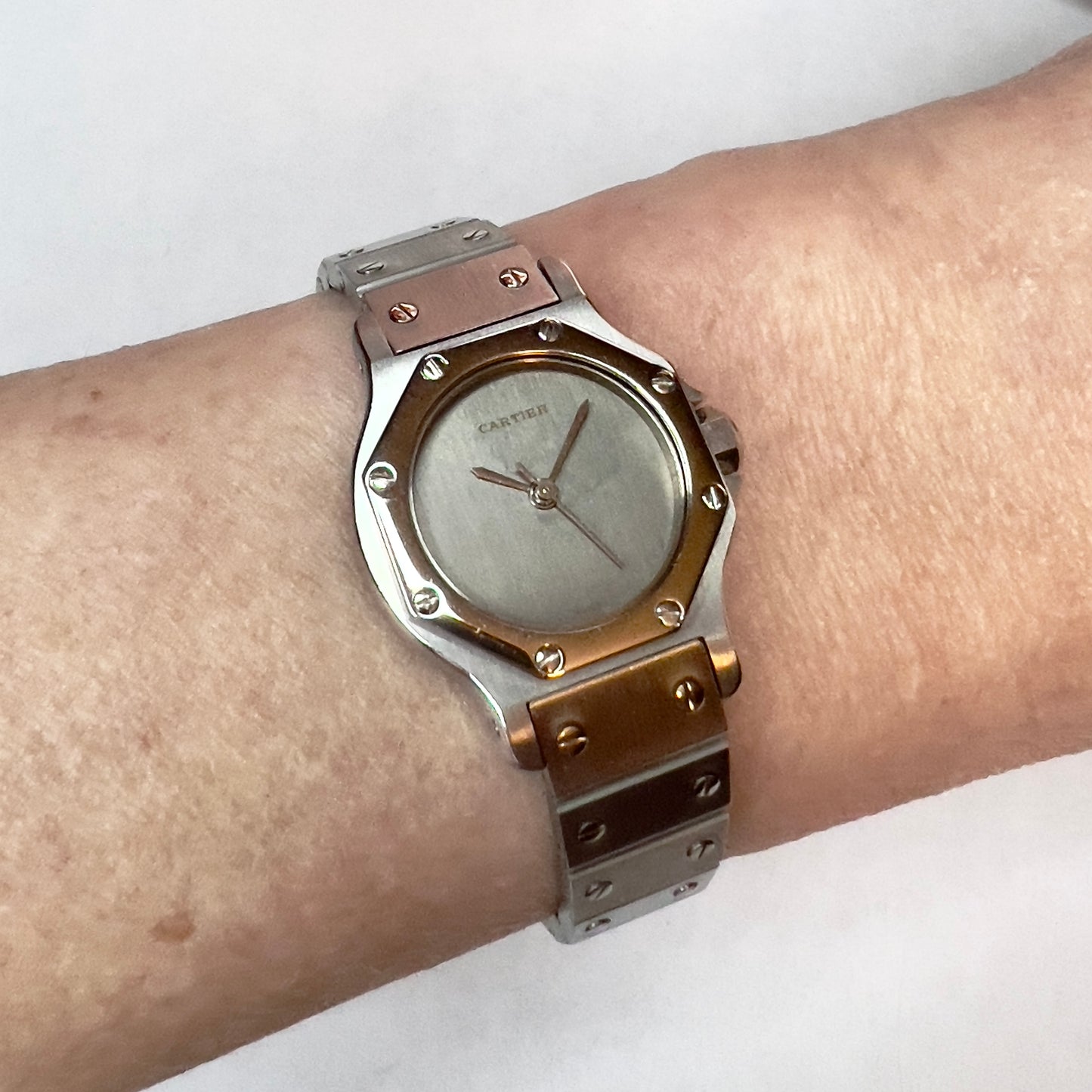 CARTIER SANTOS OCTAGON Automatic 25mm Steel Watch