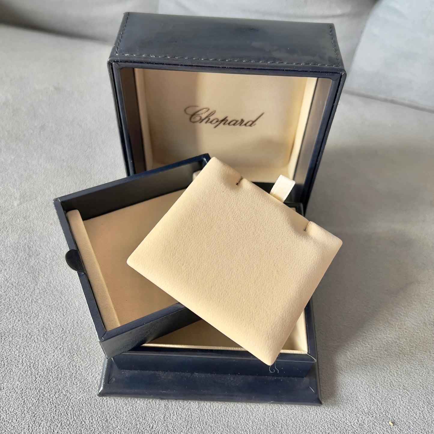 CHOPARD Earrings/Cufflinks/Necklace Box 4.30x4.30x2 inches