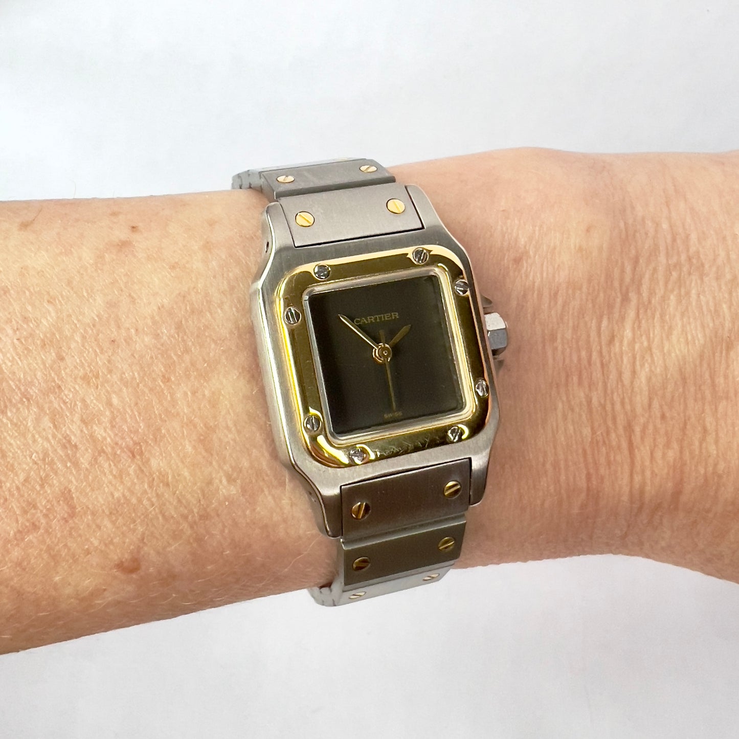 CARTIER SANTOS GALBEE 24mm Automatic 2 Tone Watch