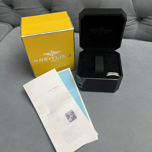 BRETLING Box + Booklets + Outer Box 5.75x4.90x3.75 inches