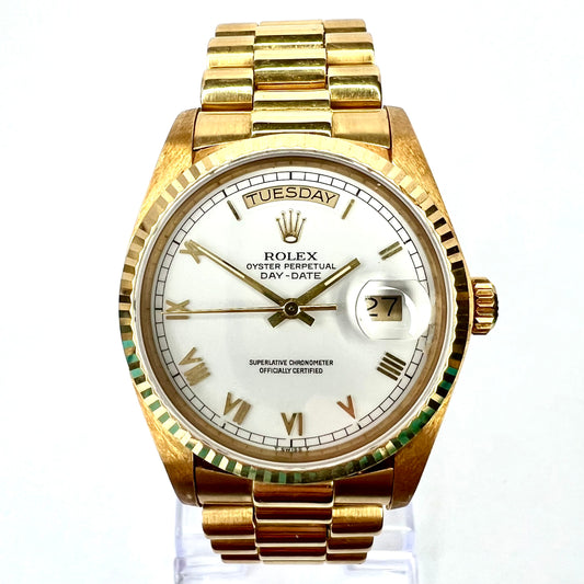 ROLEX OYSTER PERPETUAL DAY-DATE Automatic 36mm 18K YG Watch