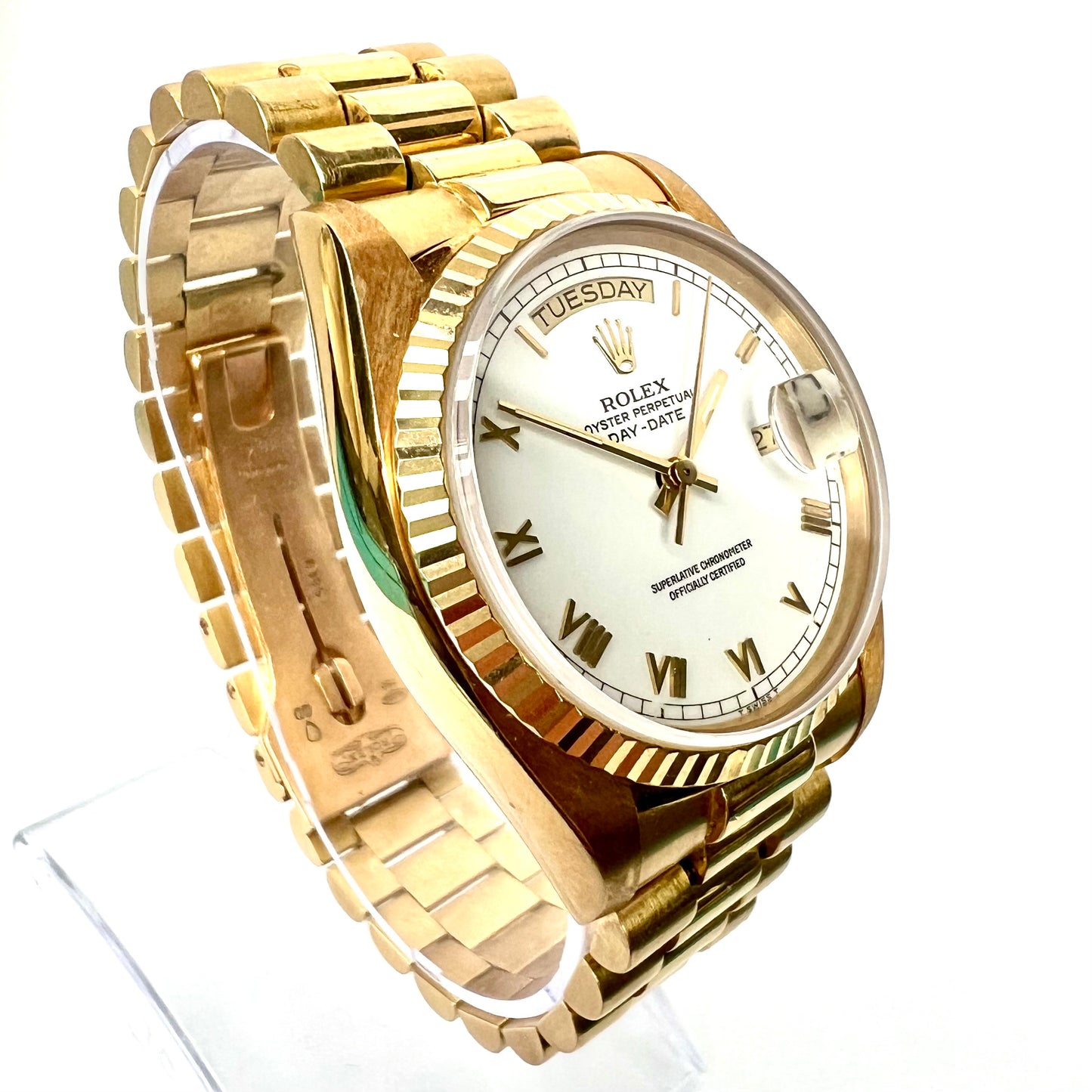 ROLEX OYSTER PERPETUAL DAY-DATE Automatic 36mm 18K YG Watch