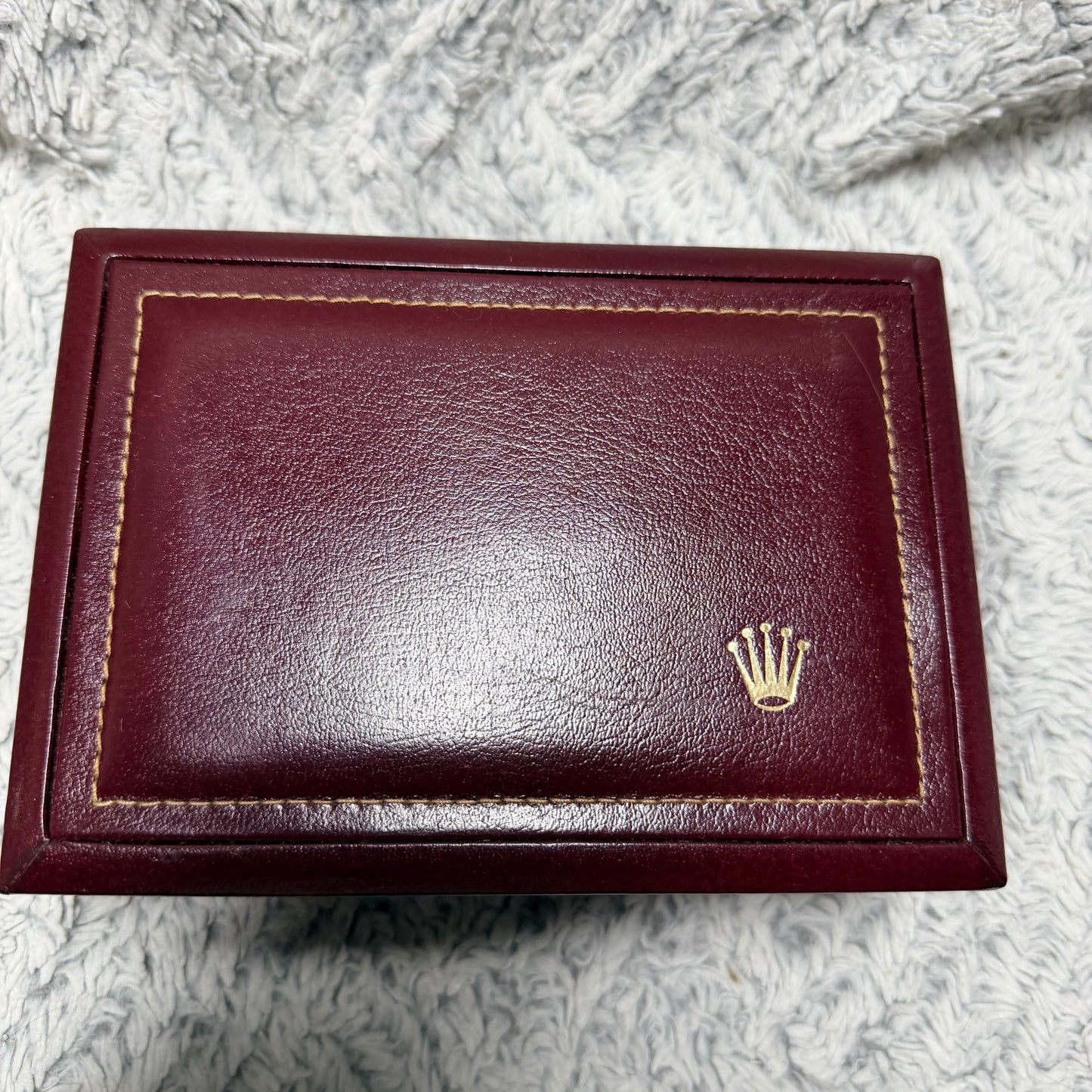 ROLEX Burgundy Box 7x5x3 inches