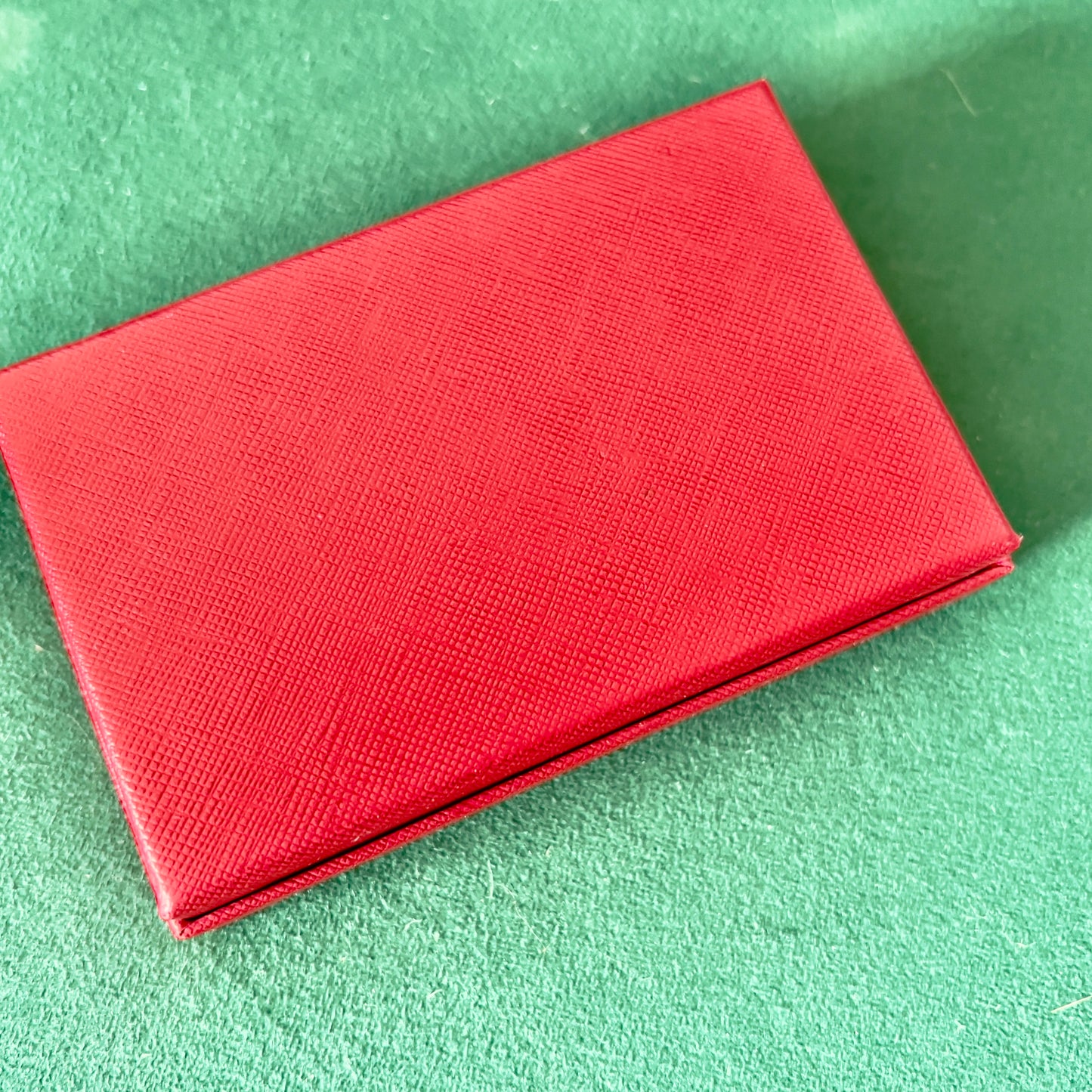 CARTIER Leather Goods Box 4.60x3.10x1.10 inches + Wrapping Cloth + Certificate + Card