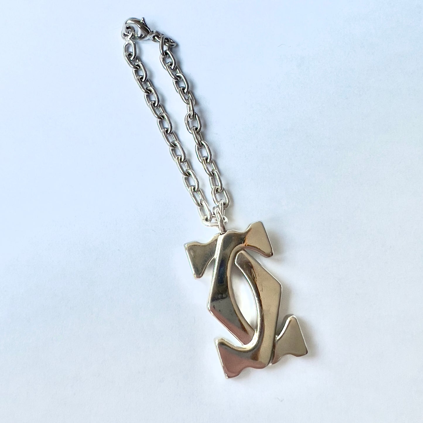 CARTIER Keychain Stainless Steel in Cartier Pouch