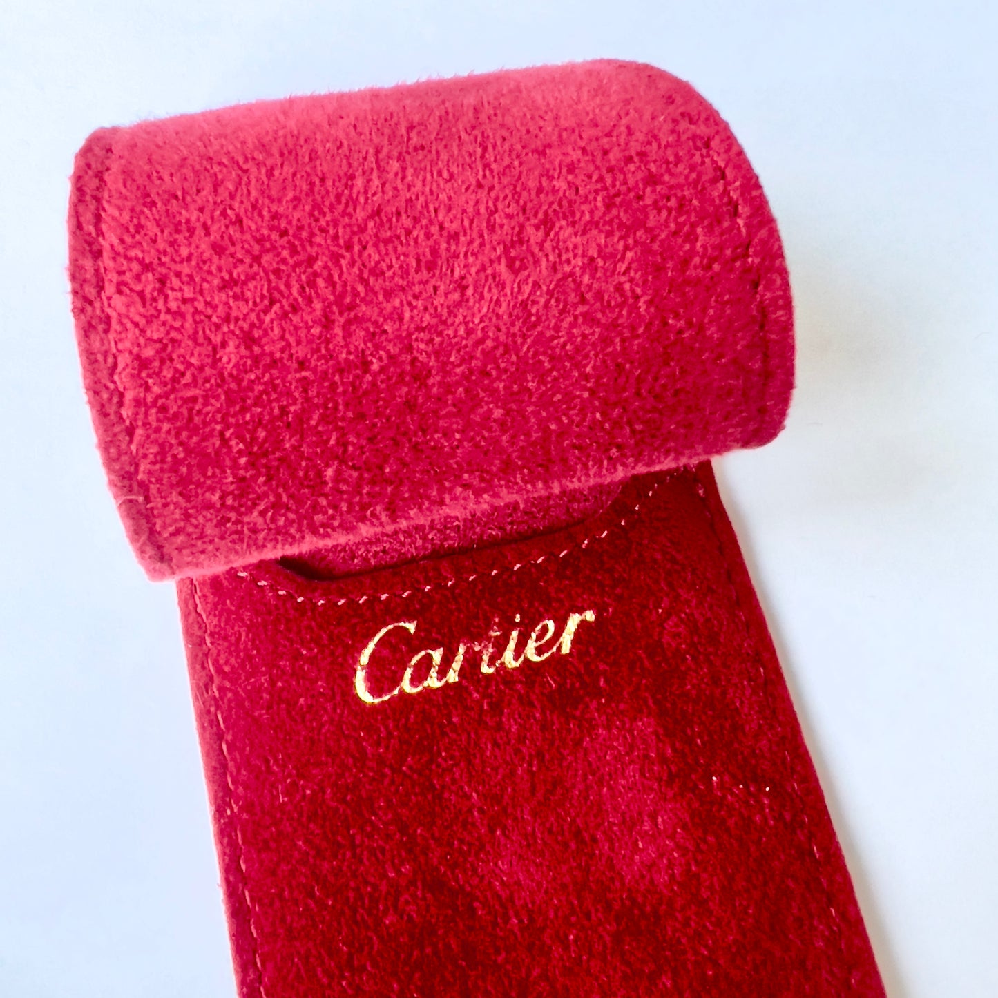 CARTIER Keychain Stainless Steel in Cartier Pouch