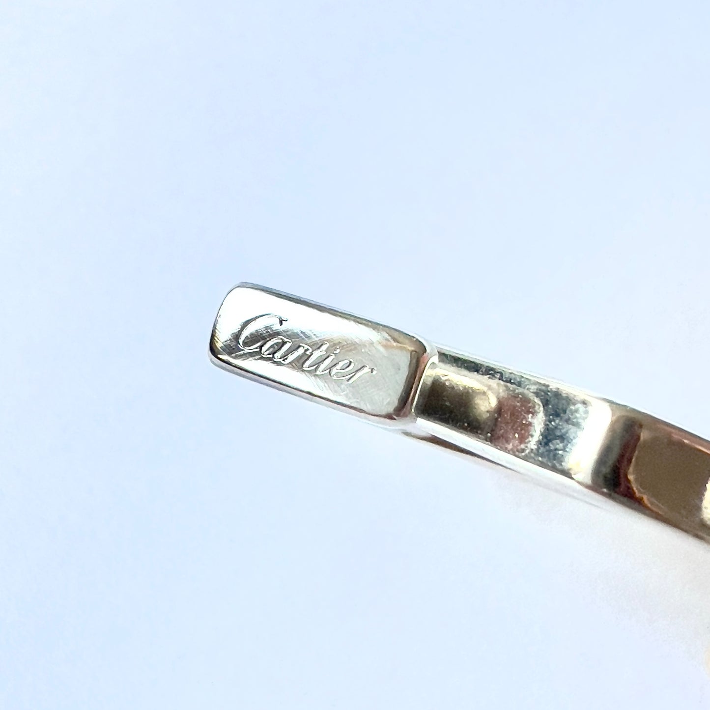 CARTIER Keychain Stainless Steel in Cartier Pouch