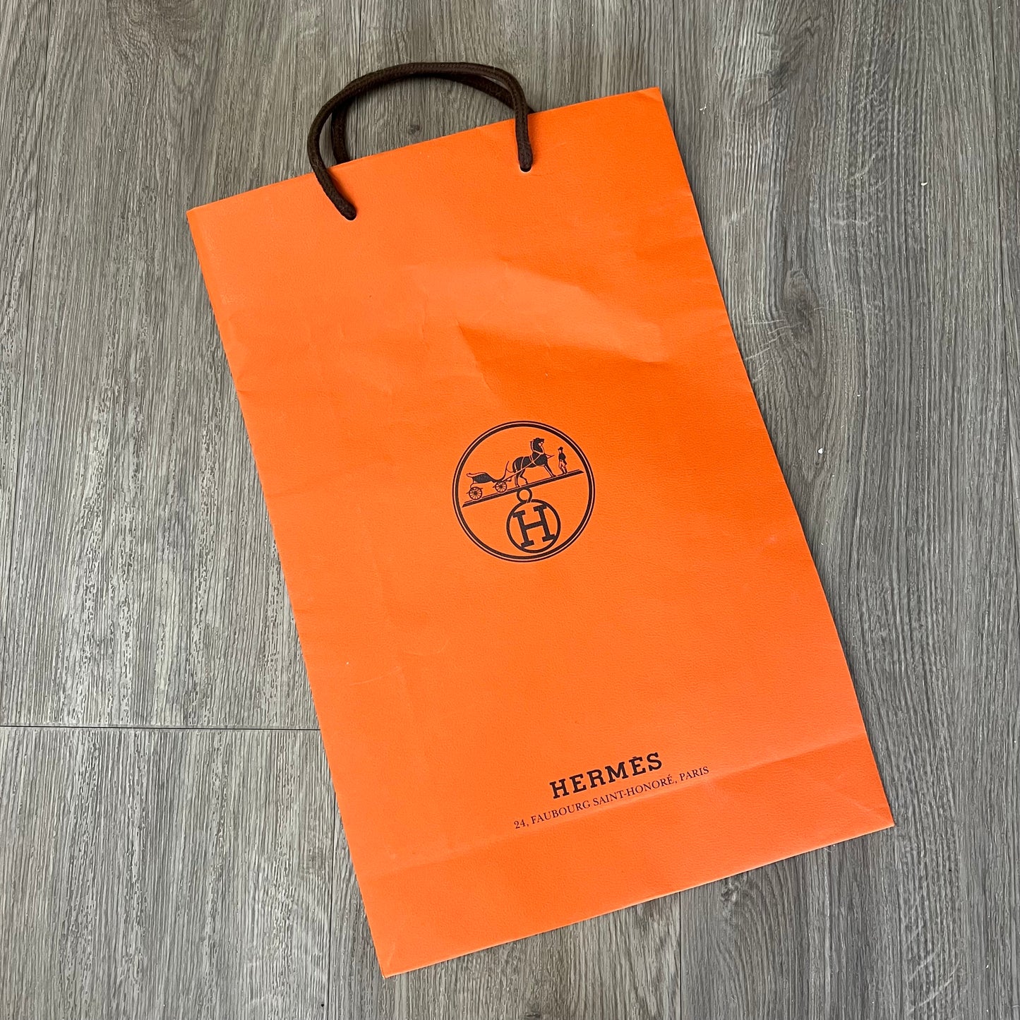 HERMES Shopping Bag 17x11x4 inches 