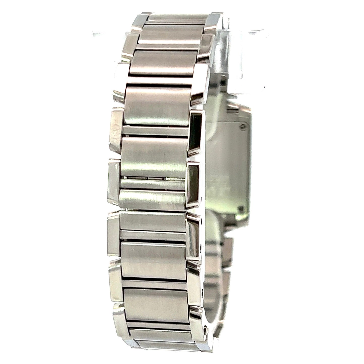 CARTIER TANK FRANCAISE 20mm Quartz Steel 0.80TCW DIAMOND Watch