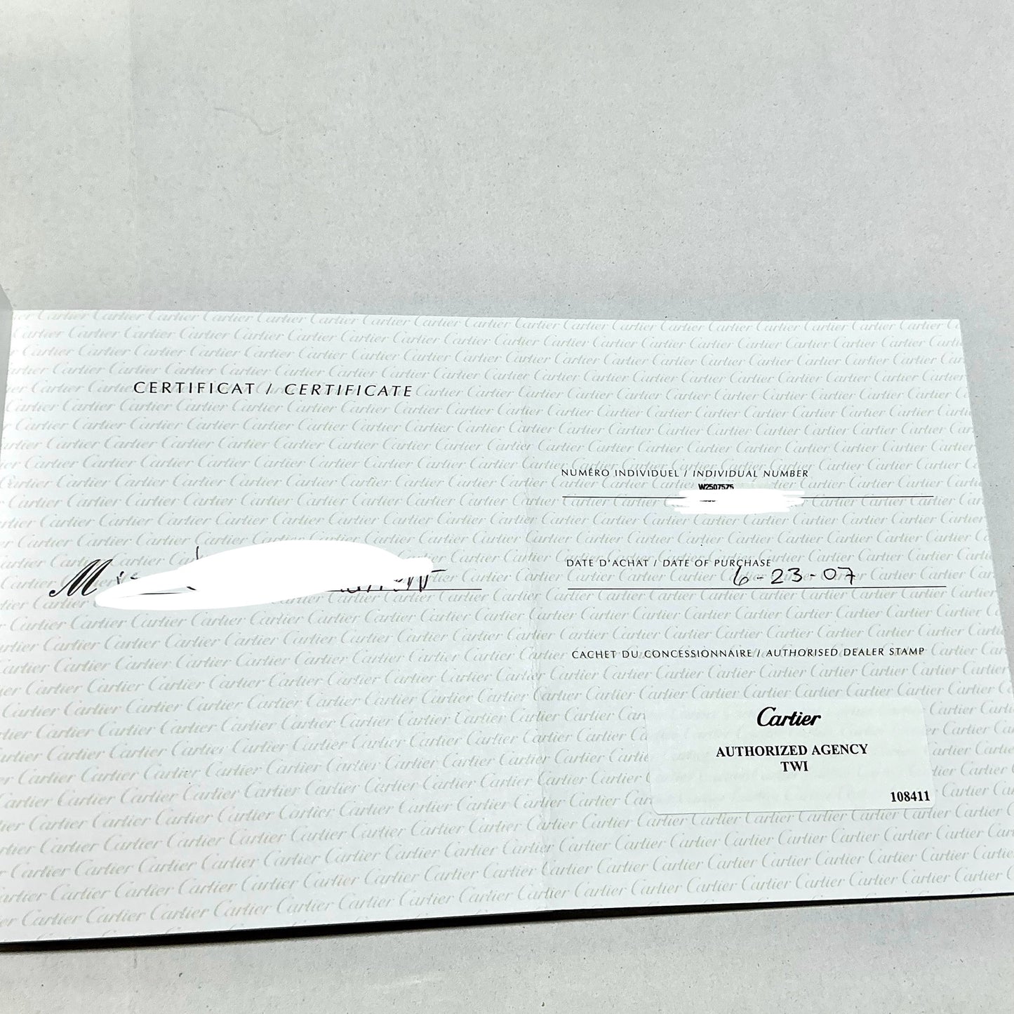 CARTIER SANTOS DEMOISELLE Quartz 20mm Steel Watch Pink MOP Dial