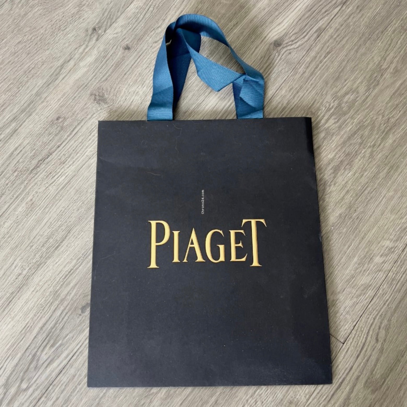 PIAGET Black Shopping Bag Gift Bag 9.60x8.25x2.75 inches NATILUXIA