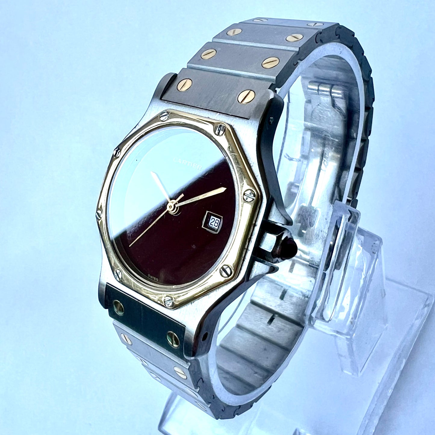 CARTIER SANTOS OCTAGON 31mm Automatic 2 Tone Watch