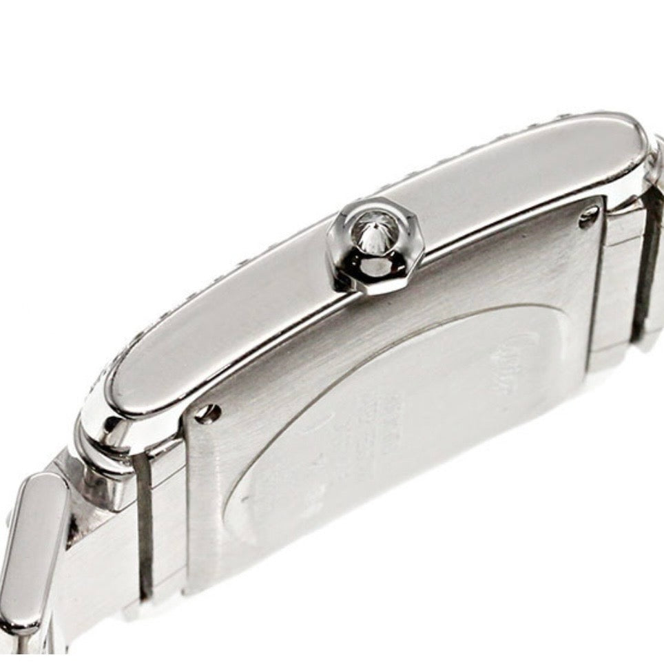 CARTIER TANK FRANCAISE Automatic 28mm Steel Full DIAMOND Watch