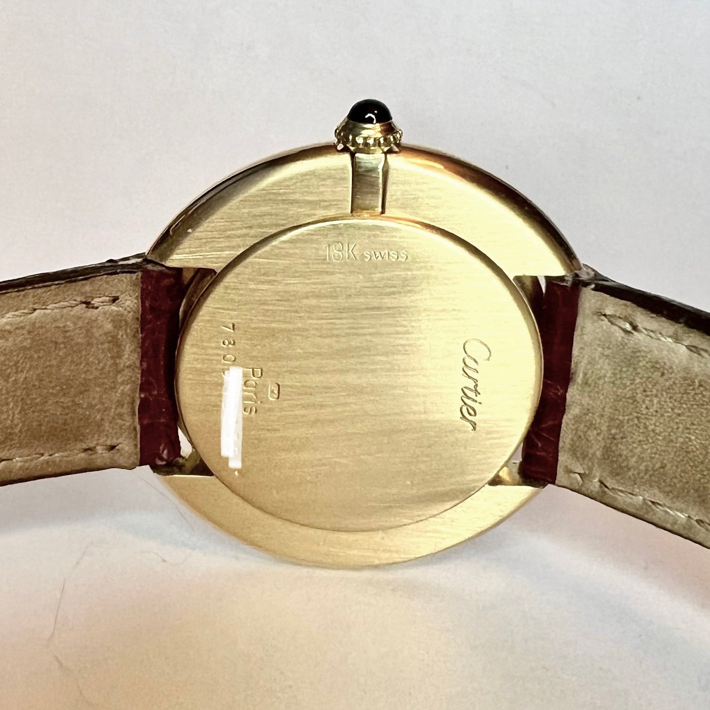 CARTIER ELLIPSE 33mm Manual Winding 18K Yellow Gold Watch