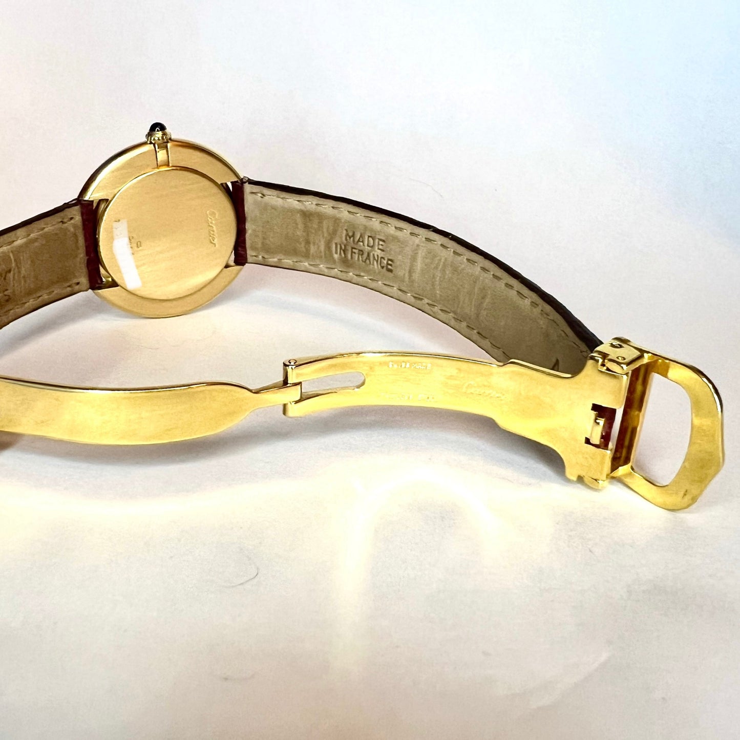 CARTIER ELLIPSE 33mm Manual Winding 18K Yellow Gold Watch