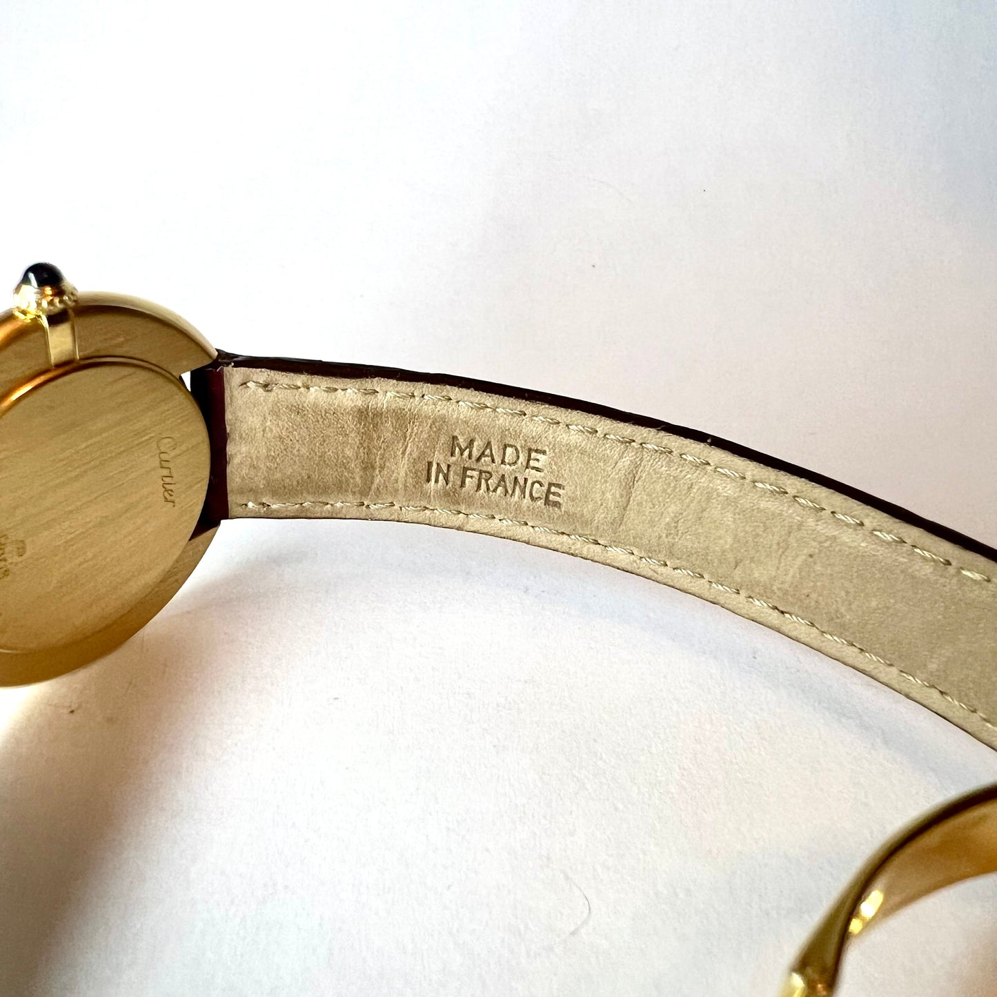 CARTIER ELLIPSE 33mm Manual Winding 18K Yellow Gold Watch