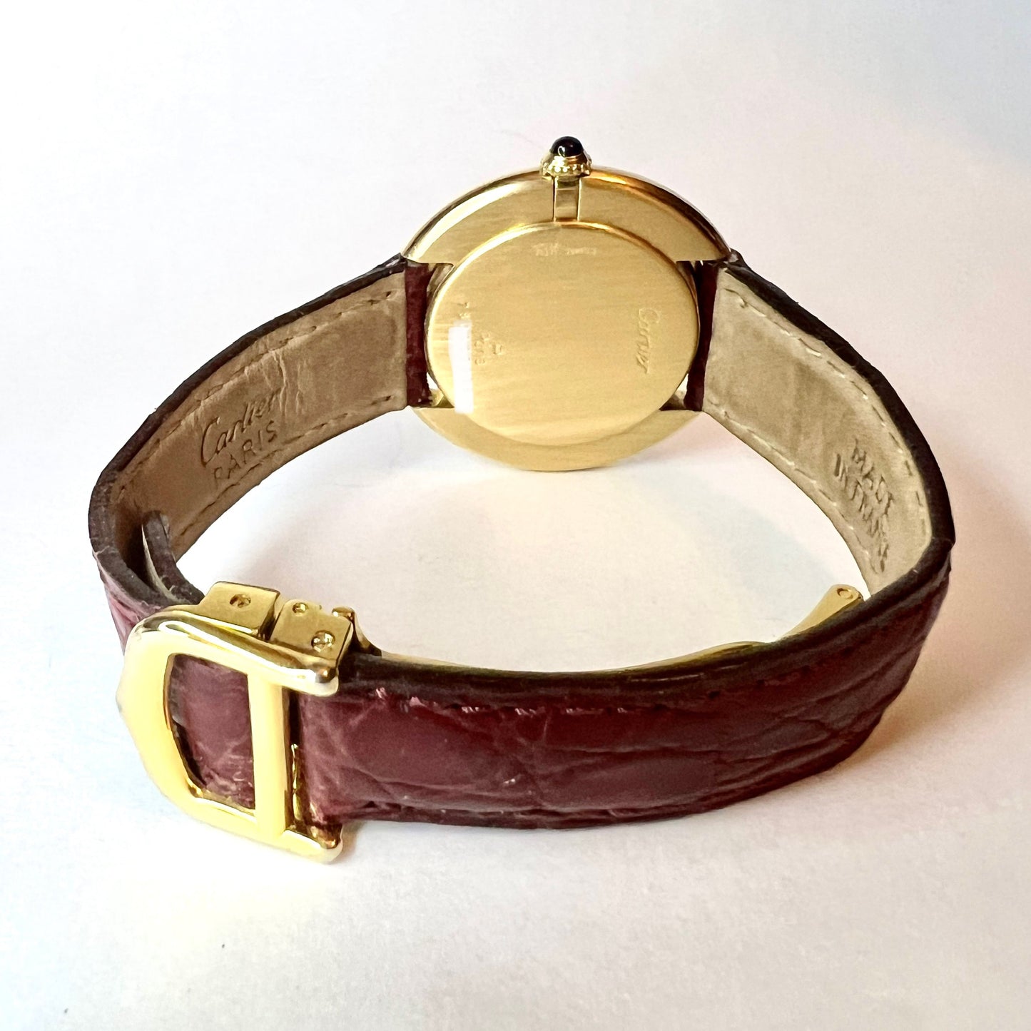 CARTIER ELLIPSE 33mm Manual Winding 18K Yellow Gold Watch