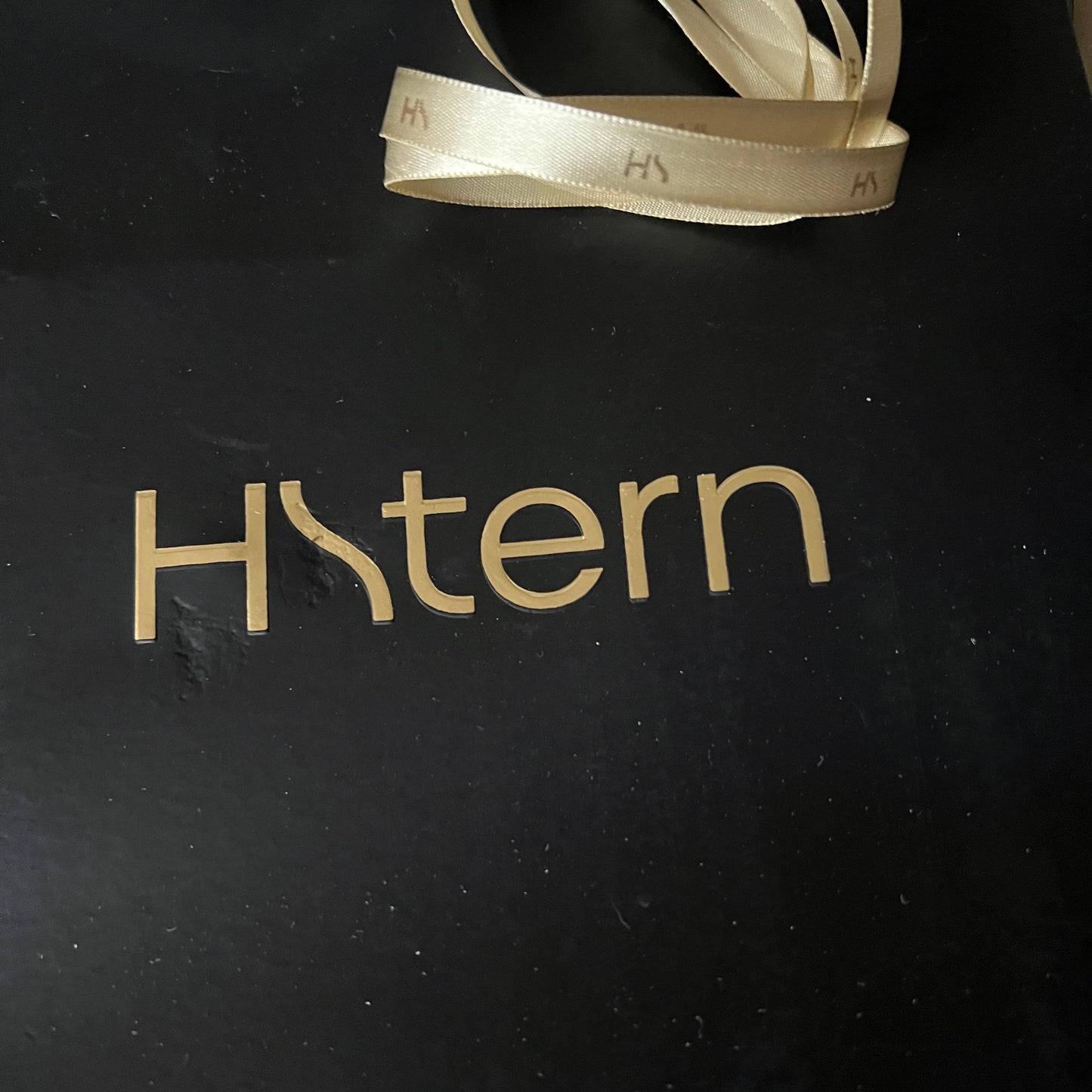 HSTERN Black and Gold Shopping Bag + Original Ribbon