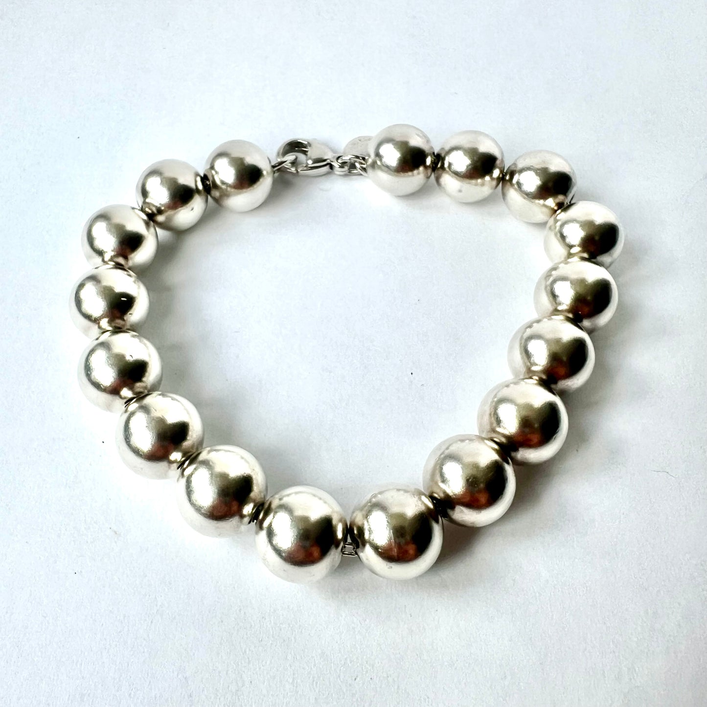 TIFFANY & CO. 925 Sterling Silver Beaded Bracelet