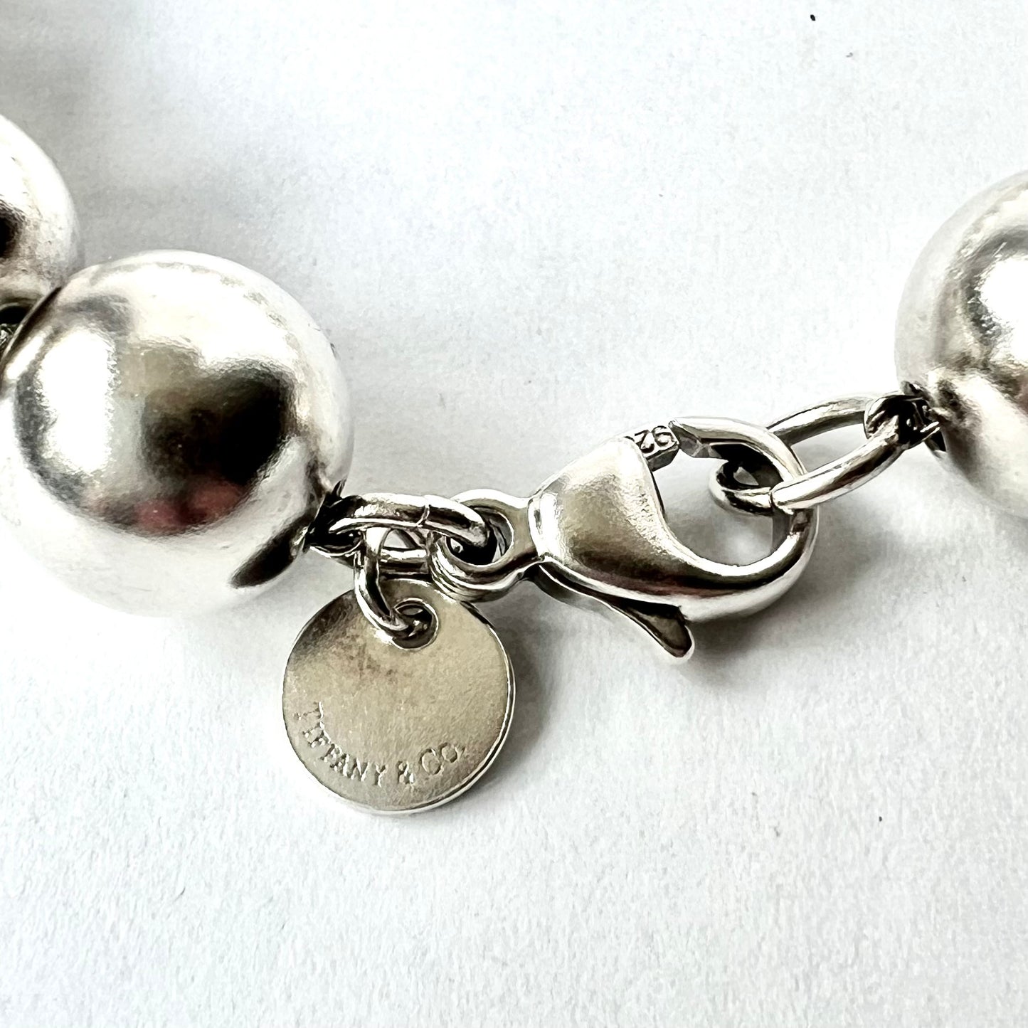 TIFFANY & CO. 925 Sterling Silver Beaded Bracelet