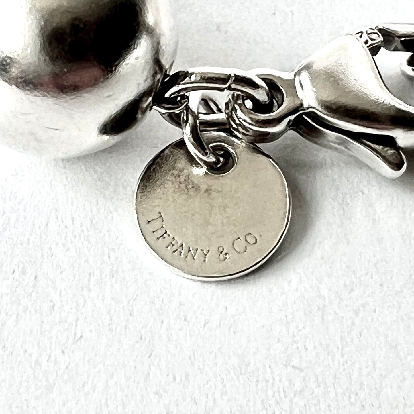 TIFFANY & CO. 925 Sterling Silver Beaded Bracelet