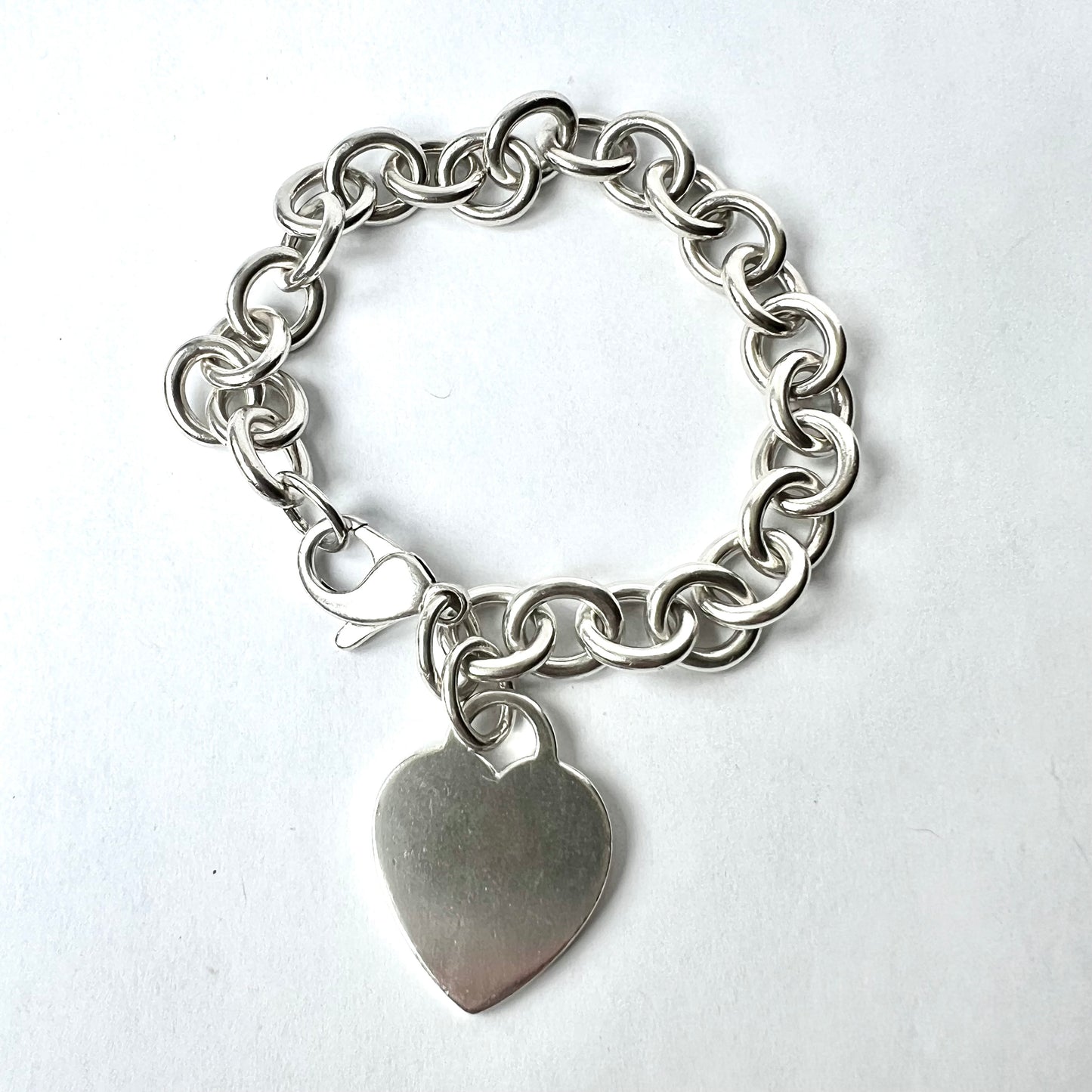 TIFFANY & CO. 925 Sterling Silver Heart Necklace