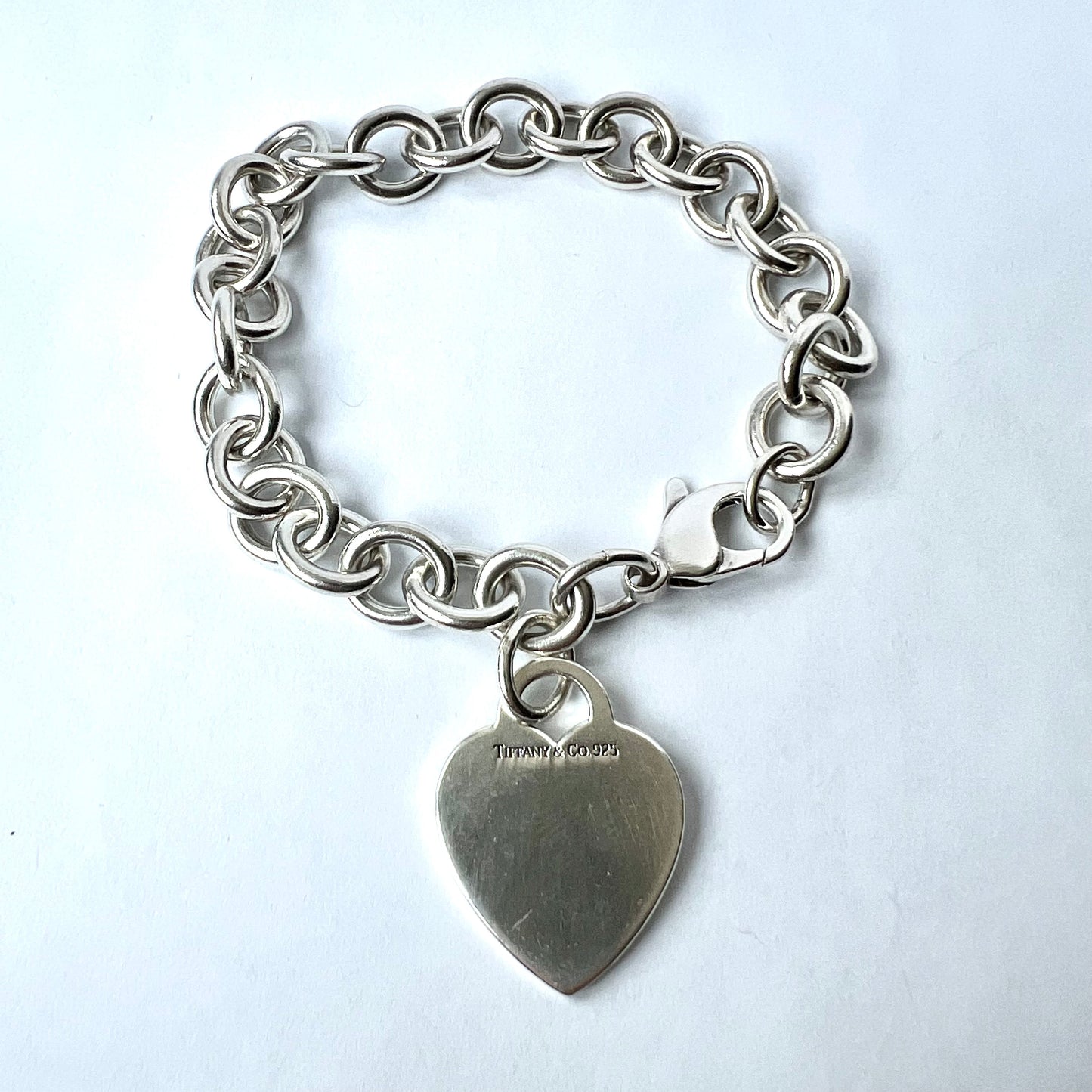 TIFFANY & CO. 925 Sterling Silver Heart Necklace