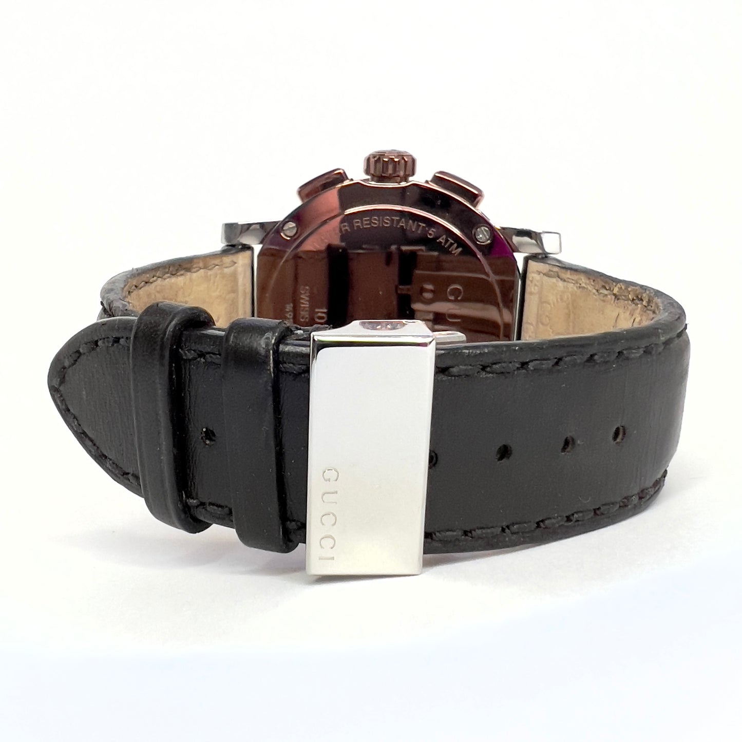 GUCCI G Chronograph Quartz 44mm Steel 2.22TCW DIAMOND Watch