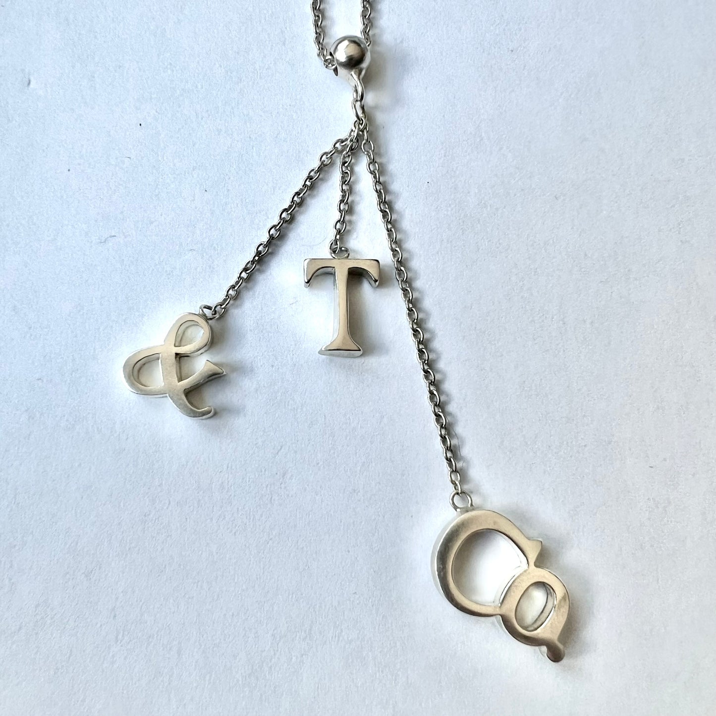 TIFFANY & CO. 925 Sterling Silver Pendant Necklace