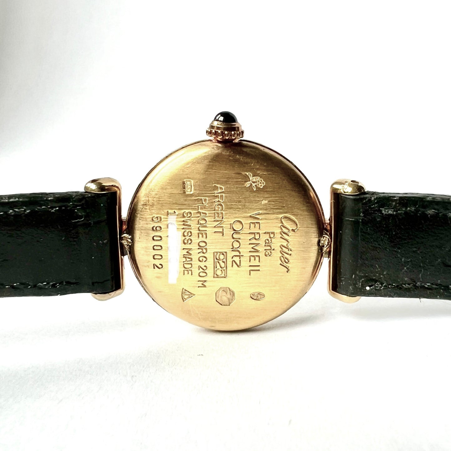 CARTIER VERMEIL COLISÈE Quartz 24mm GP Silver 1.16TCW DIAMOND Watch