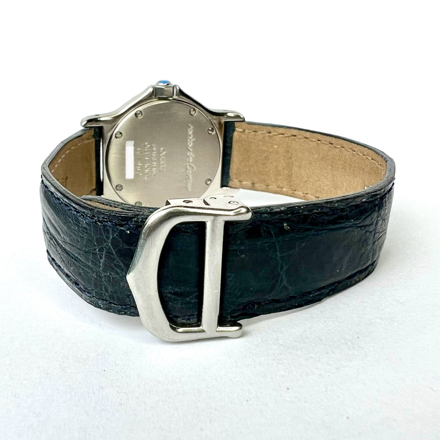 CARTIER SANTOS OCTAGON 31mm Quartz 2 Tone 0.38TCW Diamond Watch