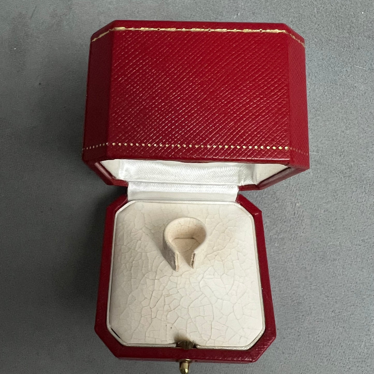 Vintage CARTIER Ring Box + Outer Box 2.60x2.50x2.10 inches 