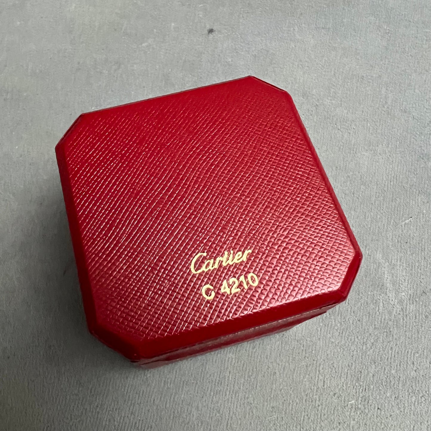 Vintage CARTIER Ring Box + Outer Box 2.60x2.50x2.10 inches 