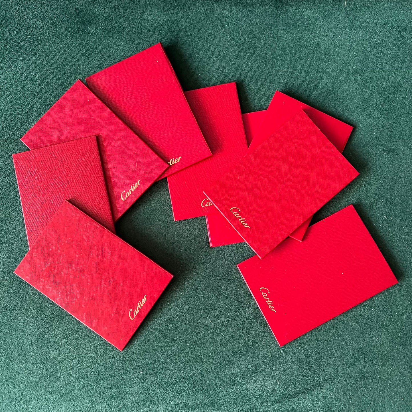 CARTIER Jewelry Filled Certificate in Folder 5x3.25 inches