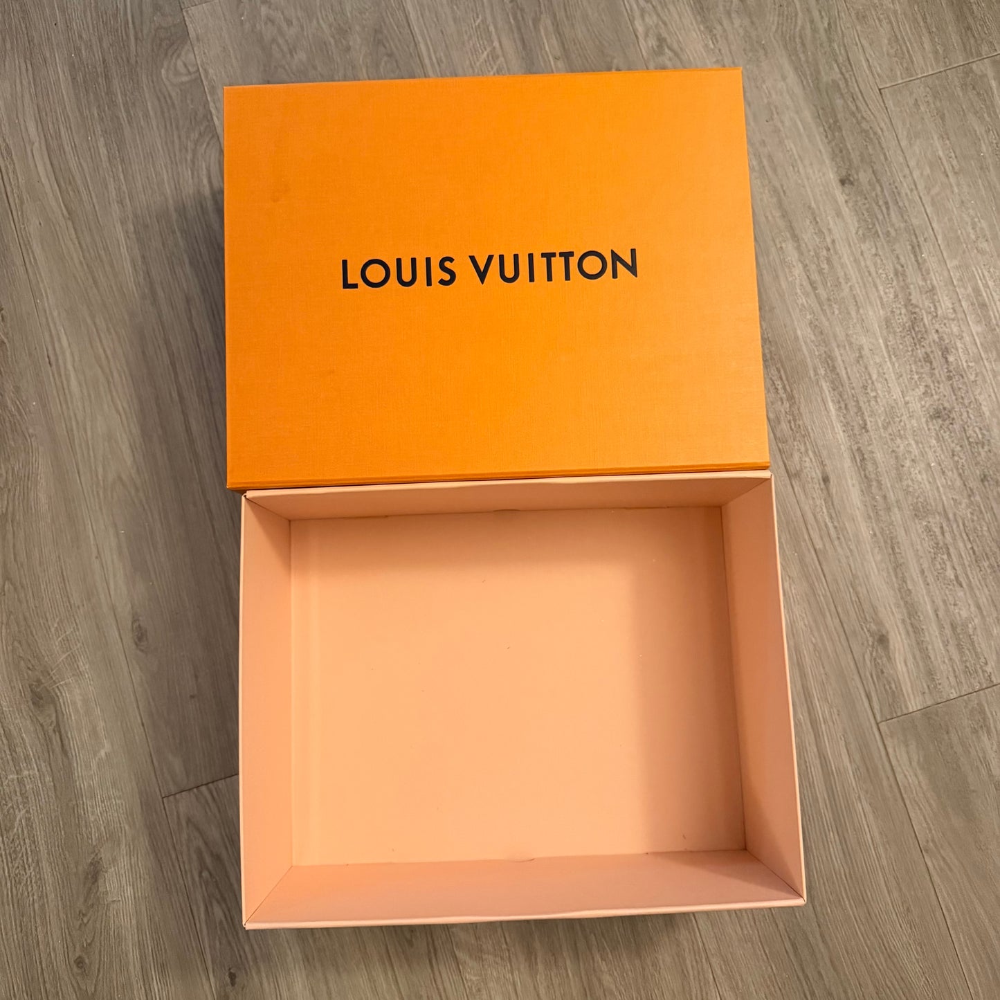 LOUIS VUITTON Goods Box 14.10x11x5.75 inches + Long Ribbon + Receipt/Authentication Holder