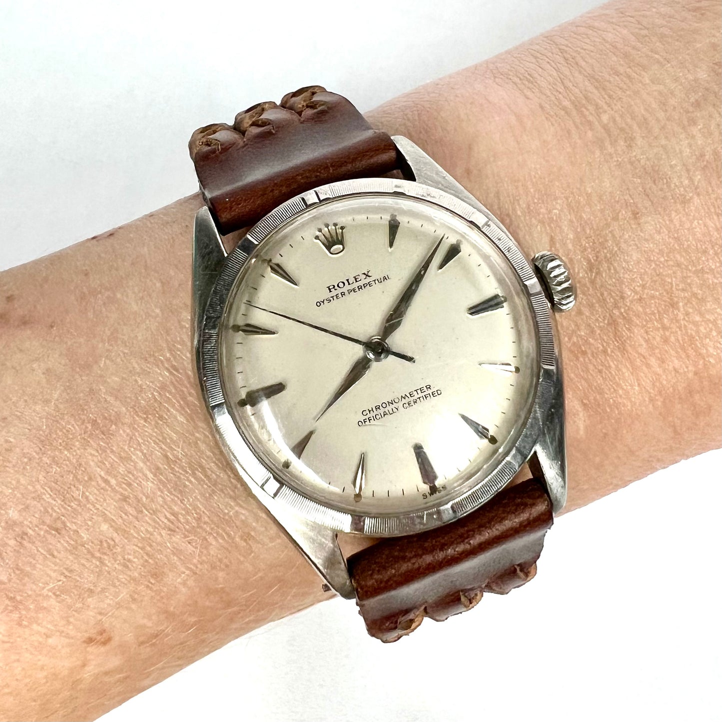 ROLEX Oyster Perpetual Chronometer Automatic 34mm Steel Watch