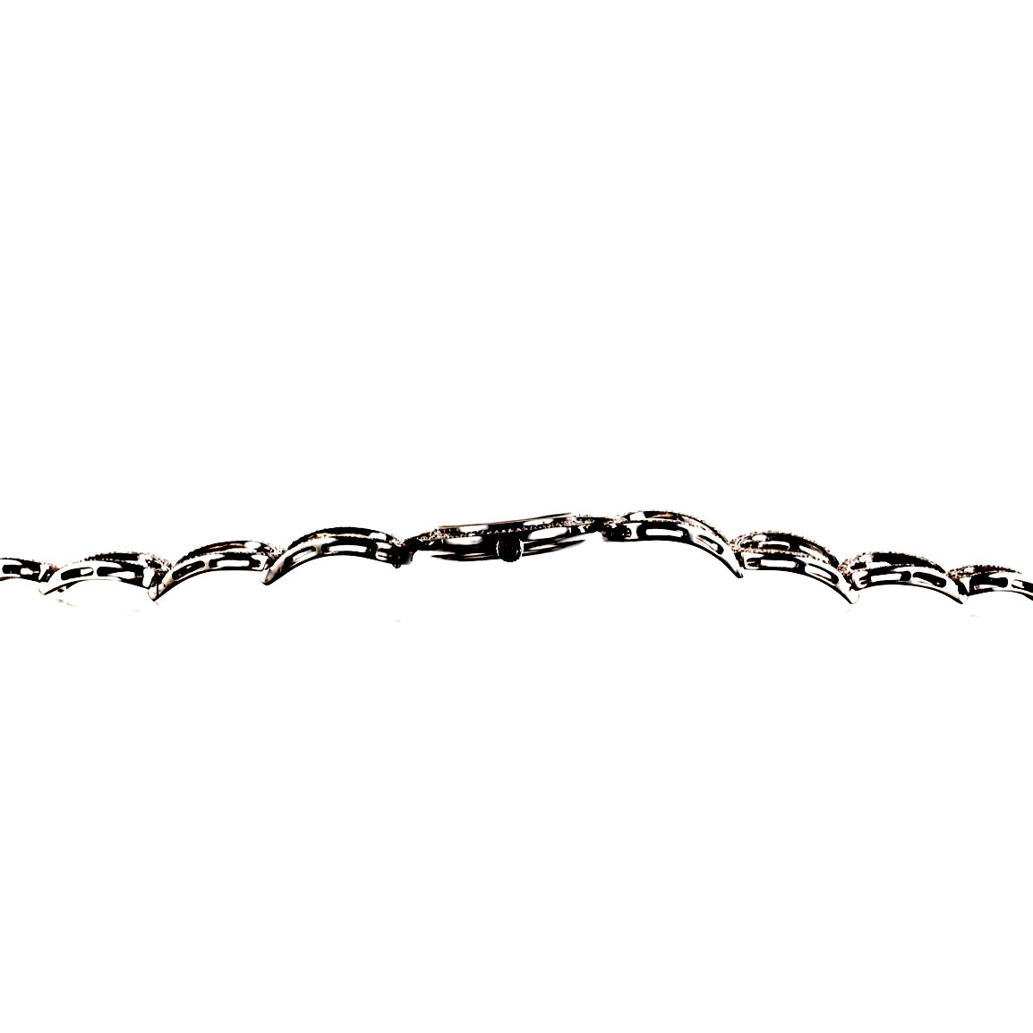 CHOPARD Manual Winding 24mm 18K White Gold FACTORY DIAMONDS Opal Dial Bracelet Watch