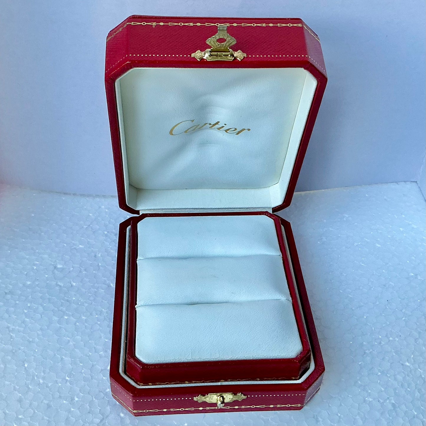 CARTIER Double Alliance Ring Box + Outer Box 4.5x3.60x2 inches