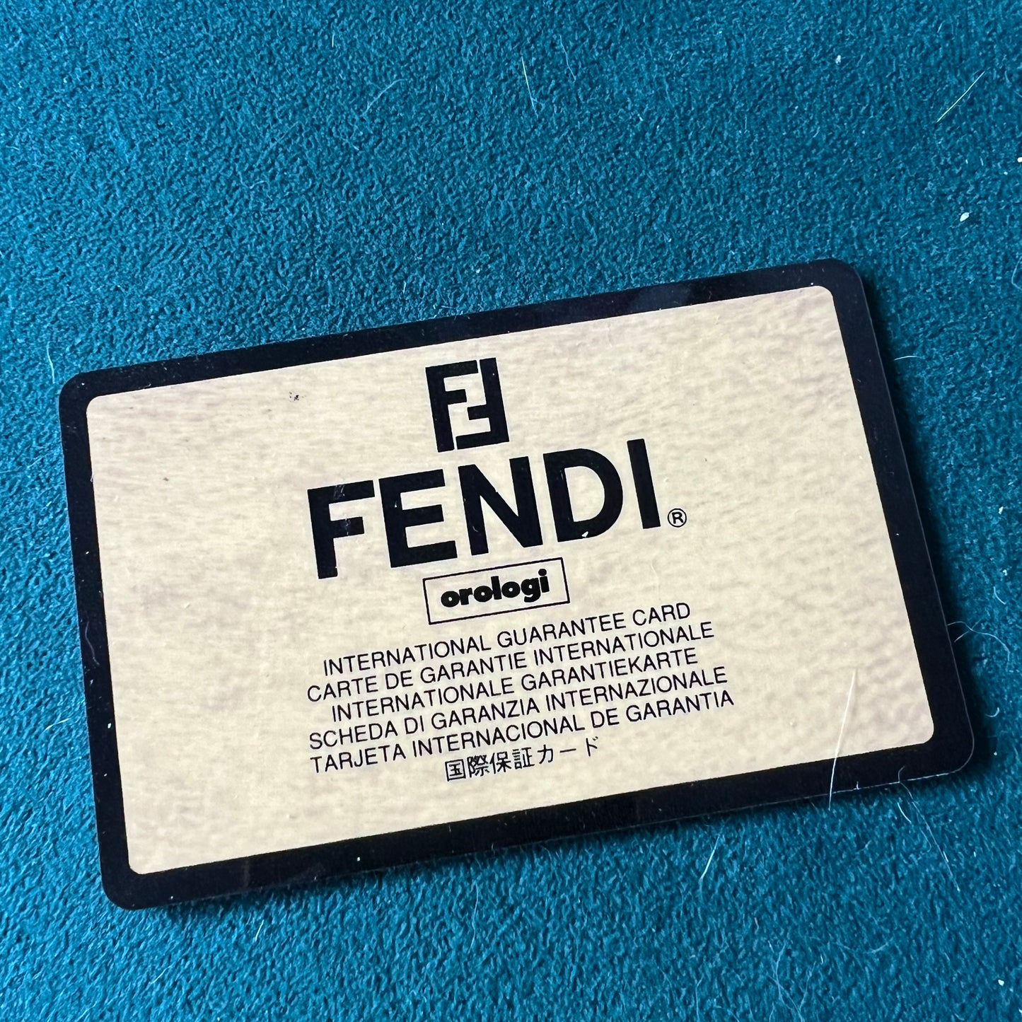 FENDI Box + Outer Box 3.75x2.80x2.10 inches + Empty Certificate + Link Remover Tool + Booklets + Hang Tag