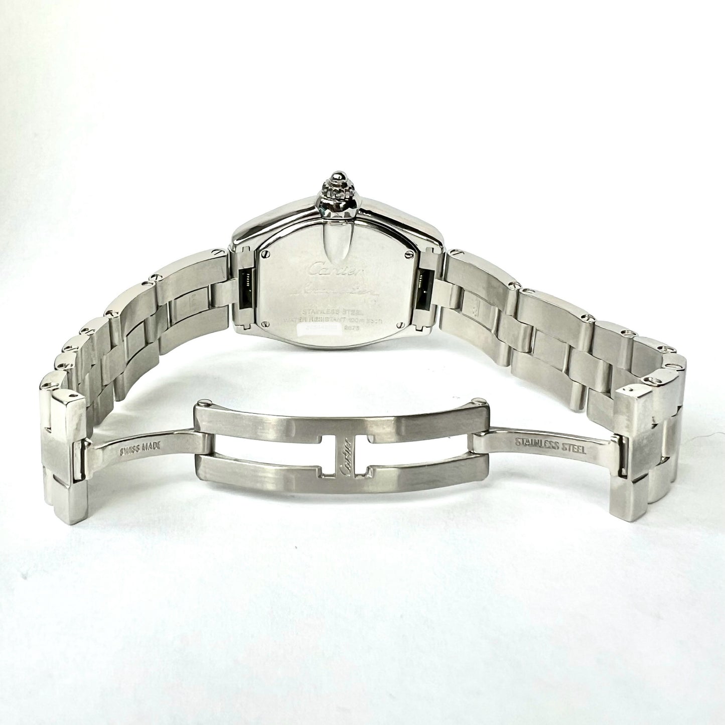 CARTIER ROADSTER Quartz 31mm Steel 0.75TCW DIAMOND Watch