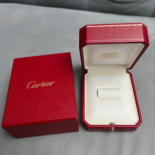 CARTIER Ring Box + Outer Box 4.40x3.60x2 inches